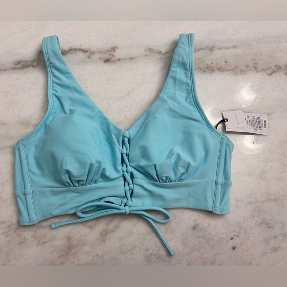 Lace up long line bikini top - Picture 3 of 4